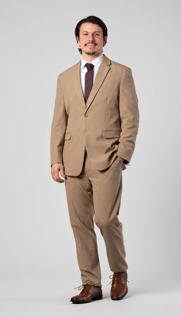 Men's Slim Linen Crop Suit Trousers | Boohoo UK