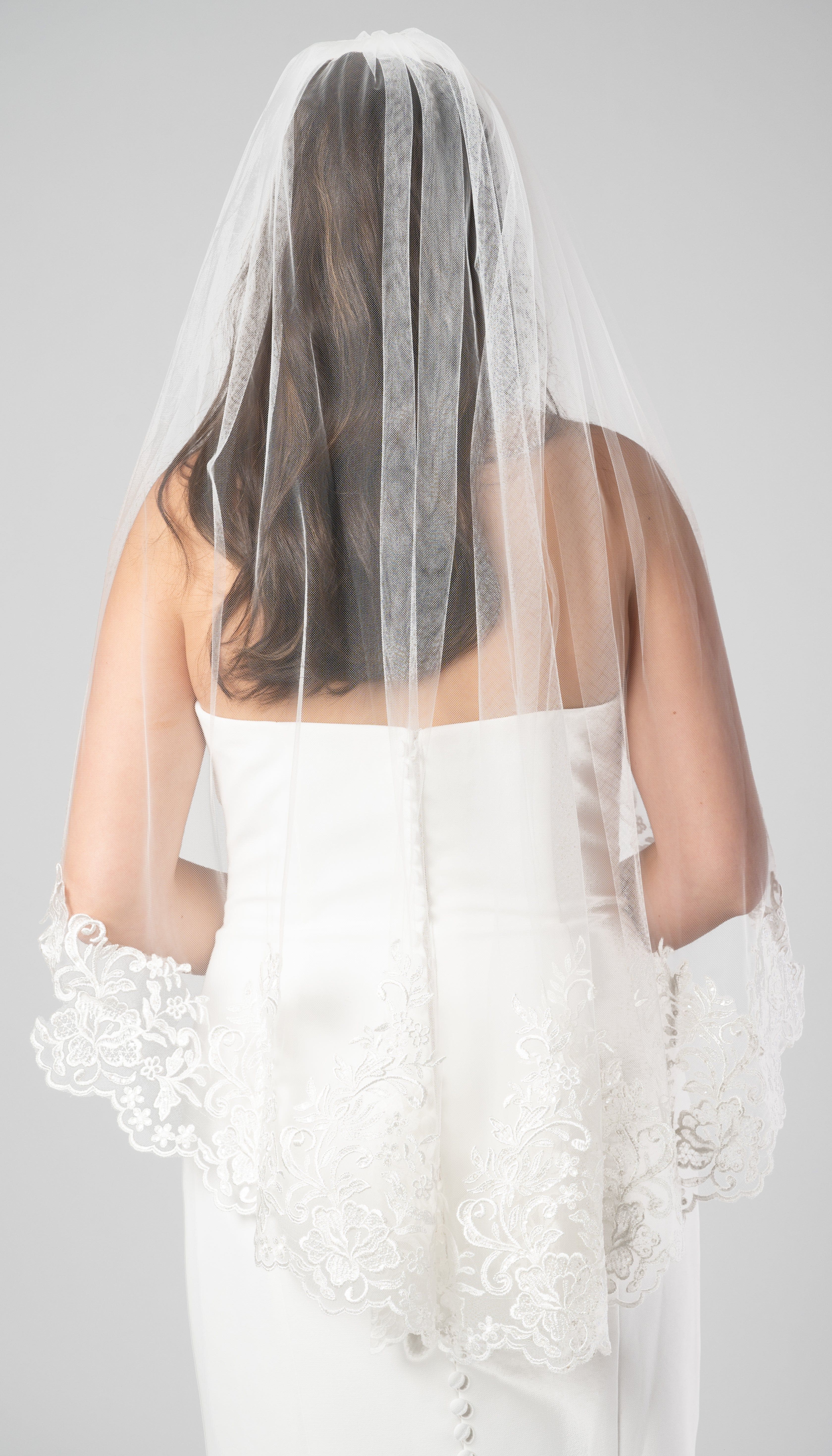 Showstopper lace veil  Wedding dresses, Lace veils, Bridal