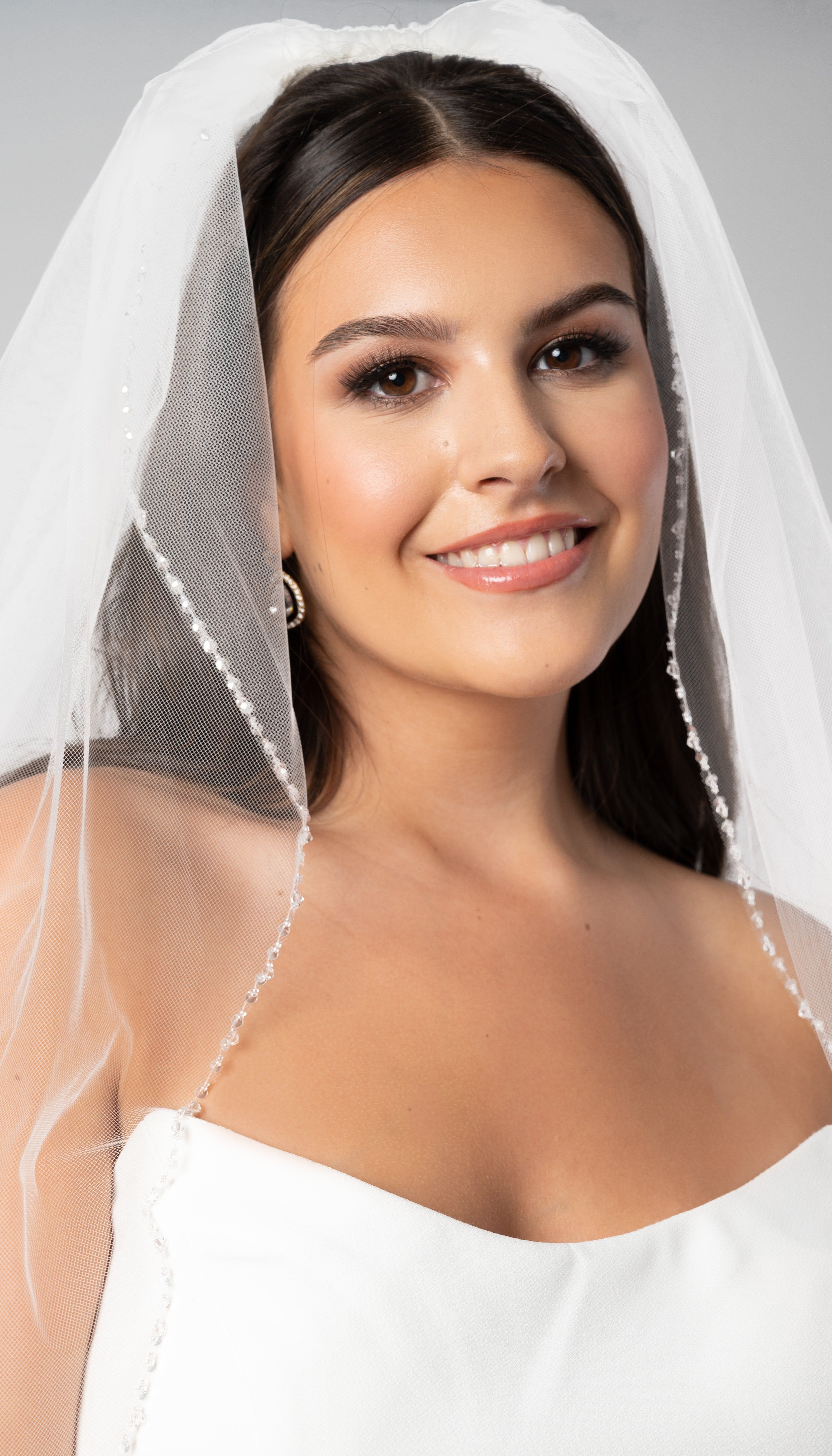 Pearl & Crystal Wedding Veil | Kennedy Blue