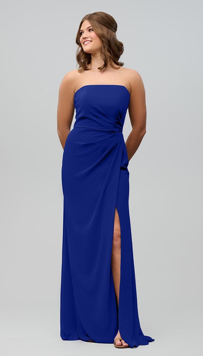 Audrey Structured Strapless Bridesmaid Dress | Kennedy Blue - Kennedy Blue