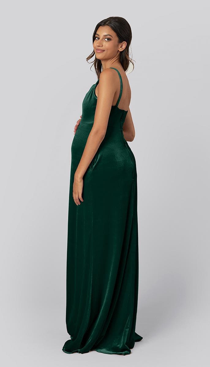 Emerald green clearance maternity bridesmaid dress