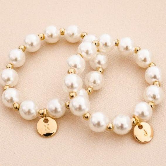 Pearl flower girl bracelet clearance