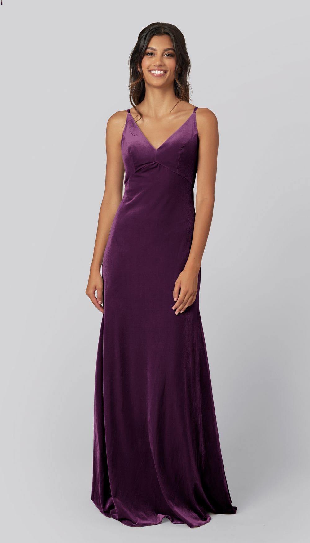 Eggplant bridesmaid dresses 2025 plus size