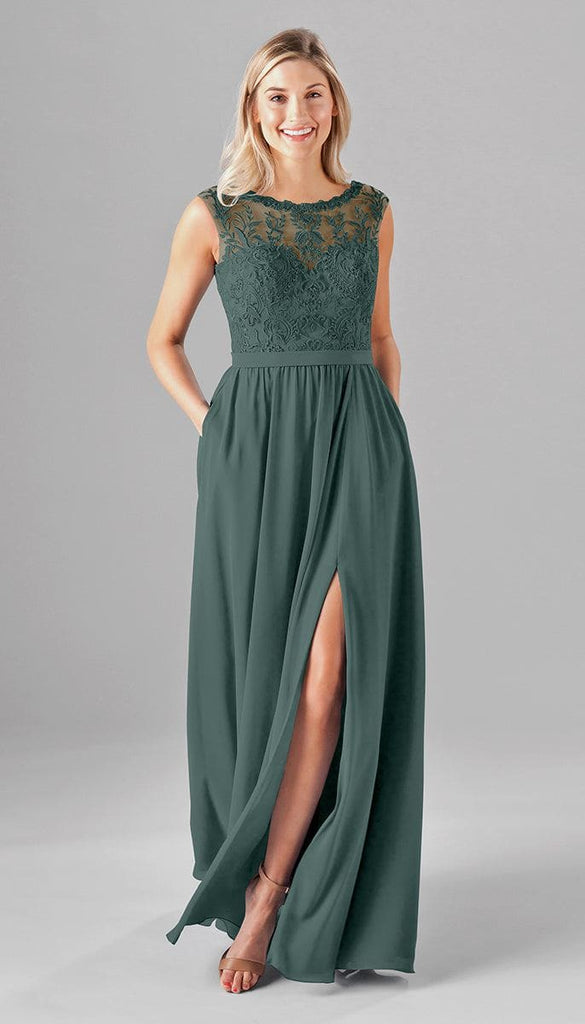 Jade Modest Lace Bridesmaid Dress | Kennedy Blue - Kennedy Blue