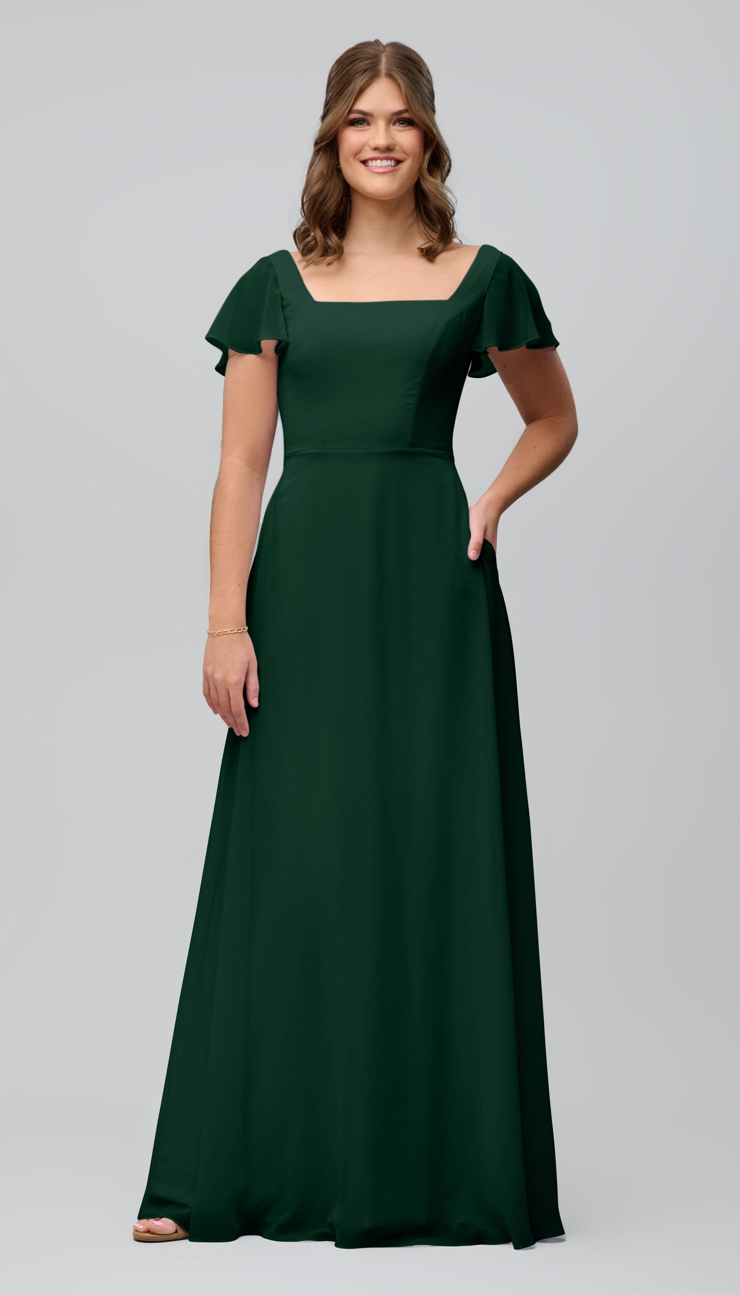 Kelly Ready to Ship Modest Bridesmaids Dress | Kennedy Blue - Kennedy Blue