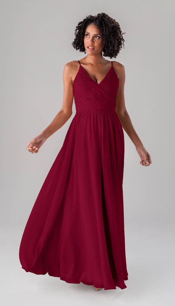 claret bridesmaid dresses