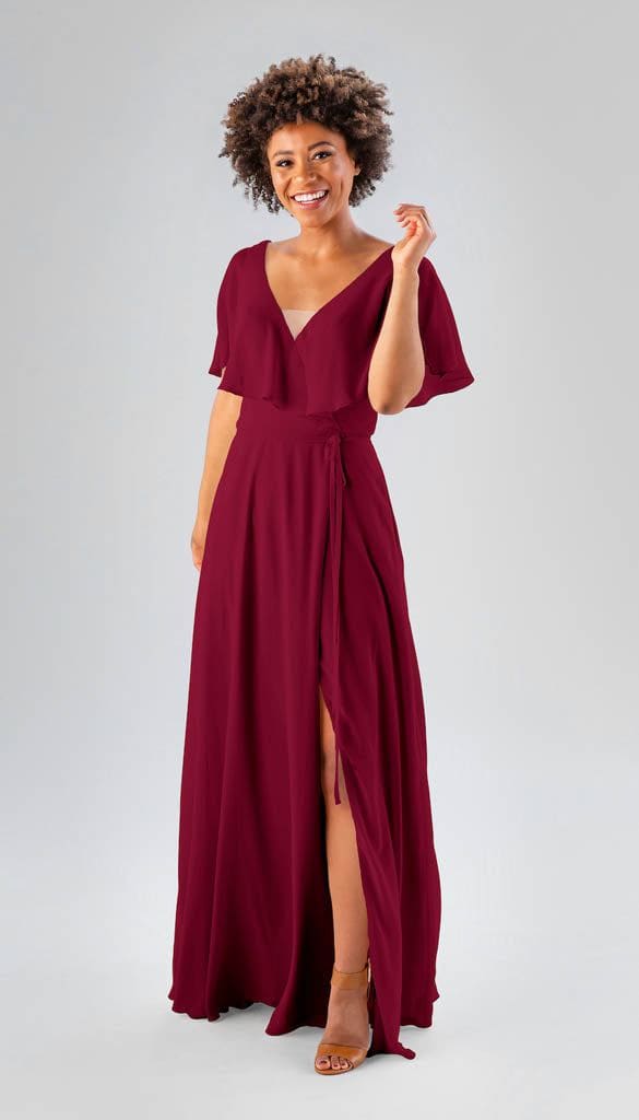 Claret red bridesmaid dresses best sale