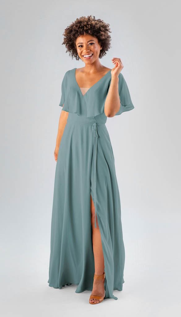 Courtney Chiffon Bridesmaid Dress Kennedy Blue Kennedy Blue