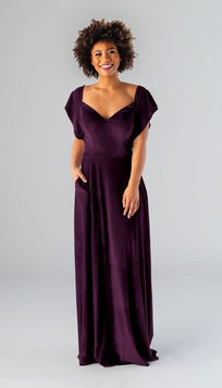 Eggplant deals bridesmaid dresses