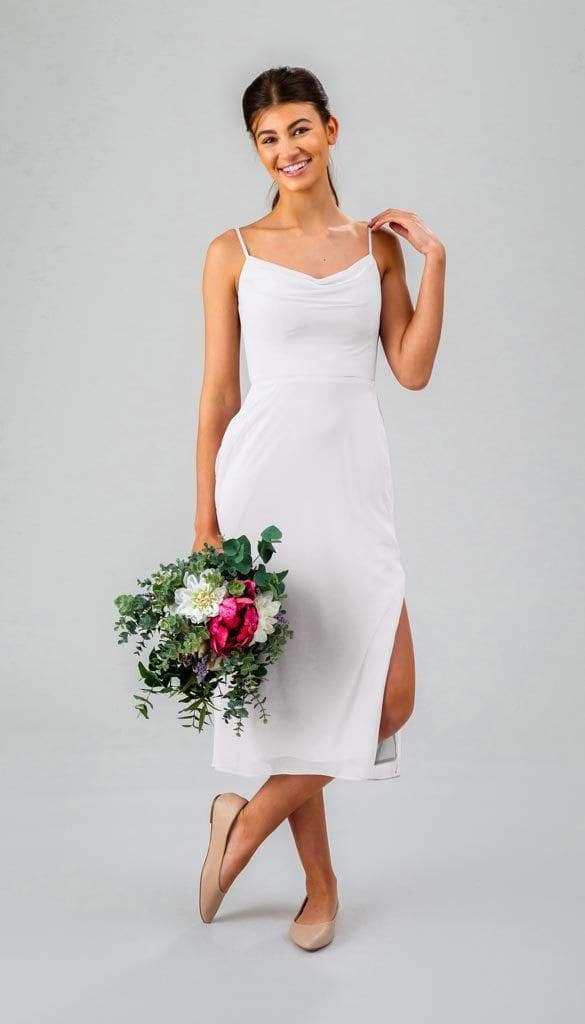 Satin 3 Flower Dress-Ivory – Mommies Best Mall