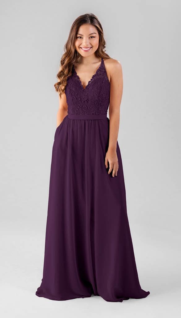 Eggplant on sale bridesmaid dresses