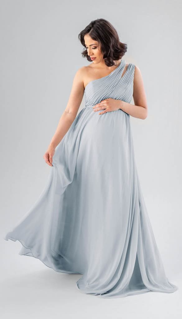 Blue Maternity Bridesmaid Dress