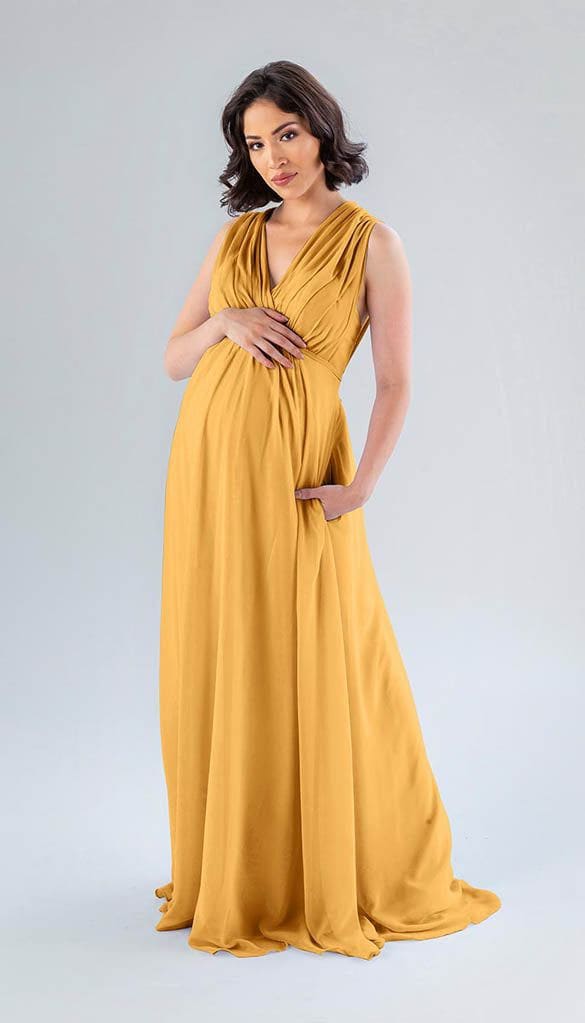 Maternity Bridesmaid Dresses Orange