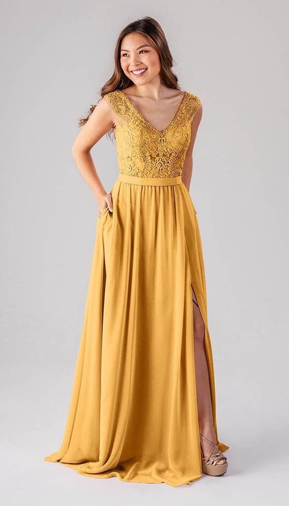 NWT NATALIE DRESS IN good YELLOW CREPE