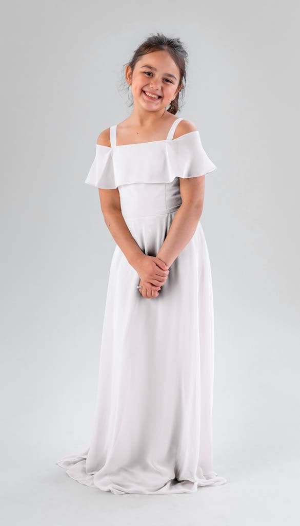 Junior bridesmaid shop dresses ivory