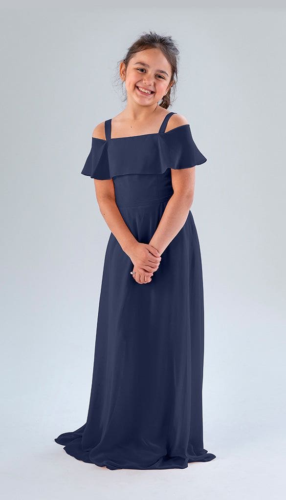 Navy junior 2024 bridesmaid dresses