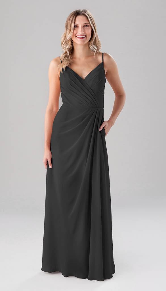 Charcoal Chiffon Bridesmaid Dresses