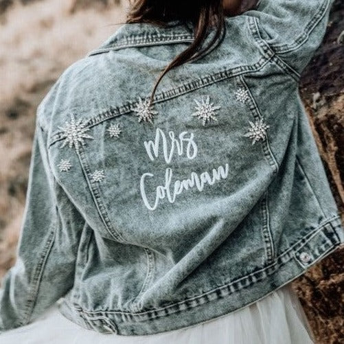 |Star Struck Denim Jacket for Bride