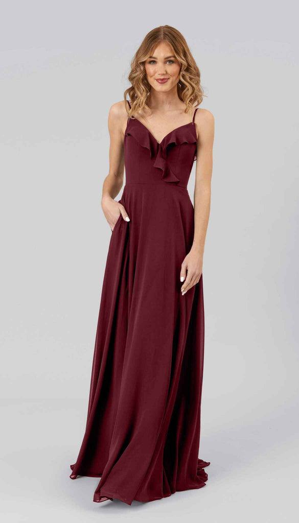 Bordeaux Bridesmaid Dress