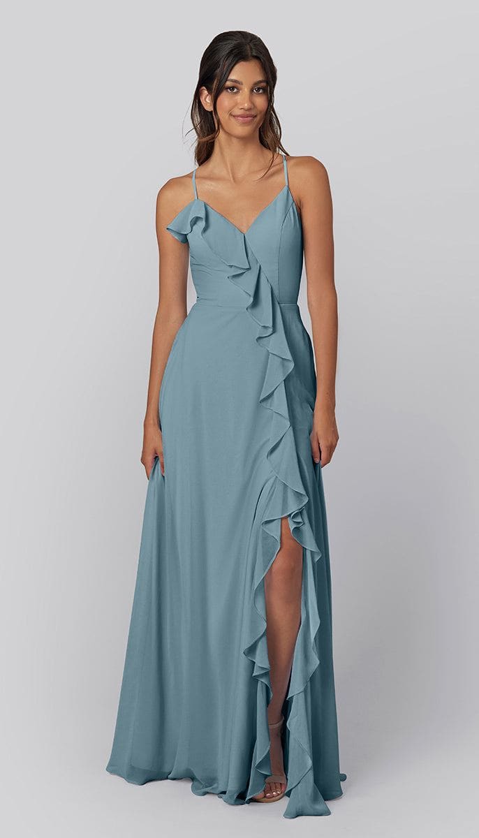 Macy Chiffon Adjustable Bridesmaid Dress Kennedy Blue Kennedy Blue