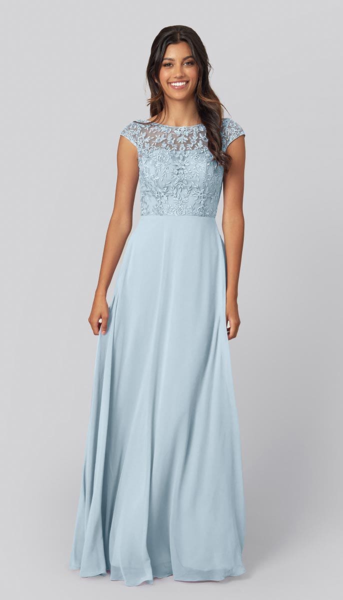 Dorothy Embroidered Bridesmaid Dress | Kennedy Blue - Kennedy Blue