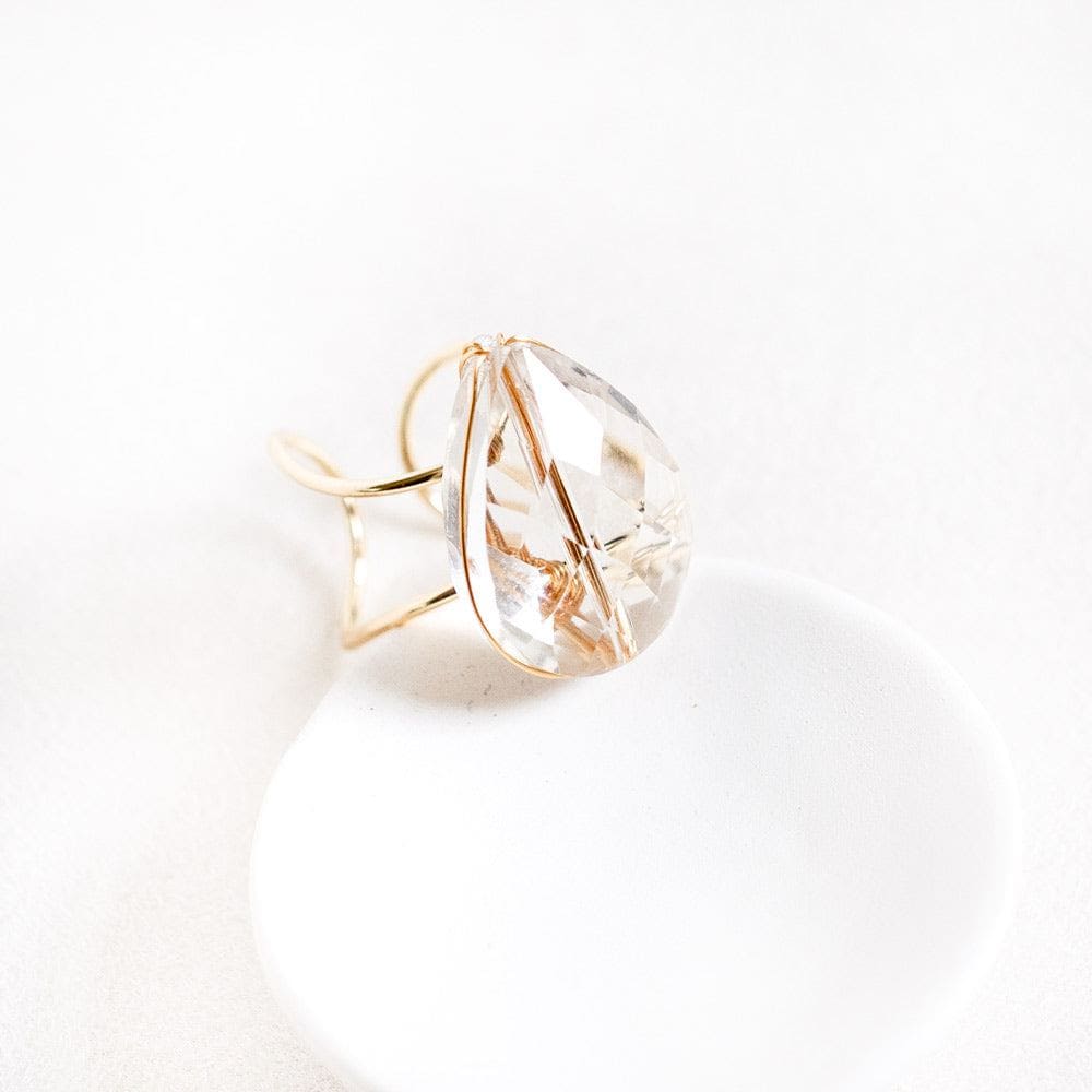 Gold|Crystal Gemstone Ring