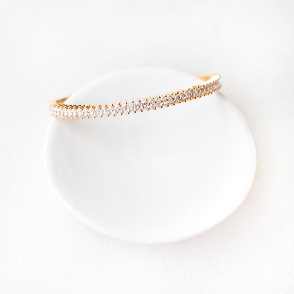 Amina Muaddi Jahleel Crystal Bangle Bracelet - Farfetch