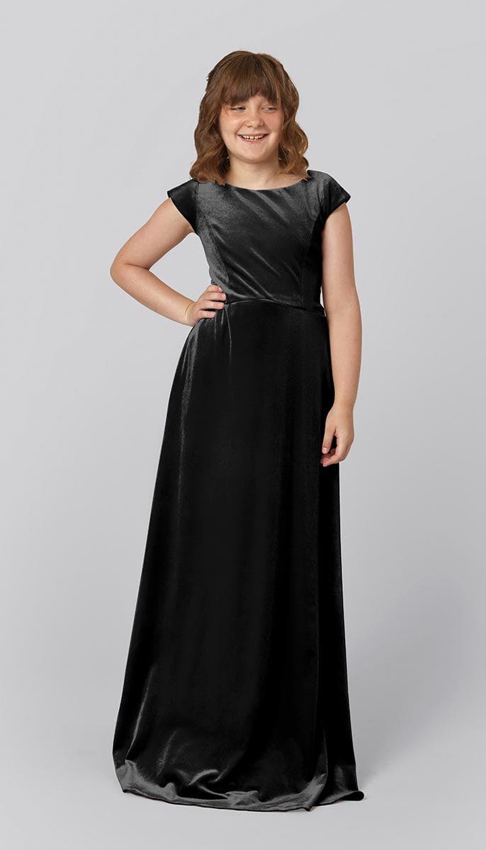 Velvet junior hotsell bridesmaid dresses