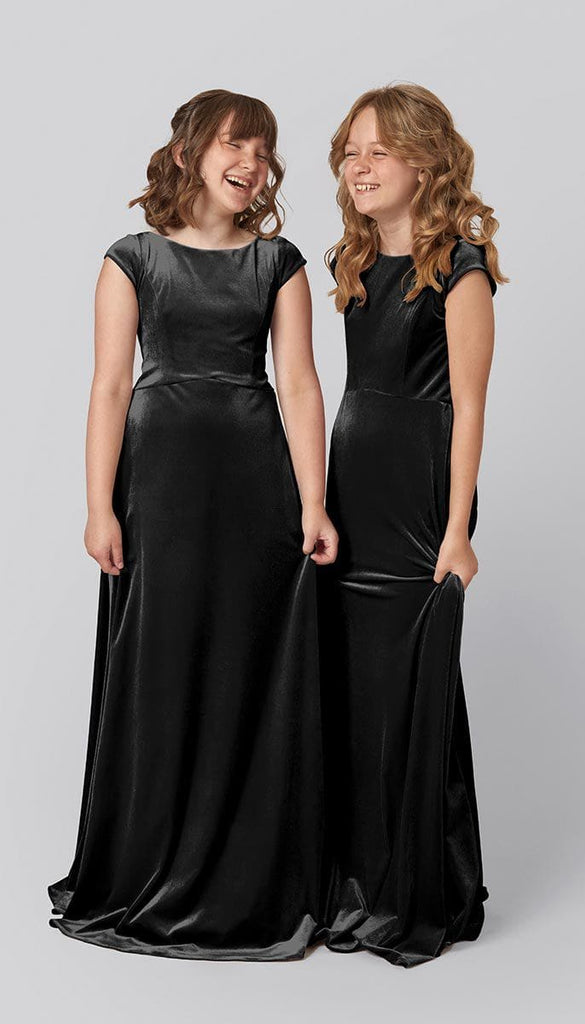 Velvet junior hot sale bridesmaid dresses