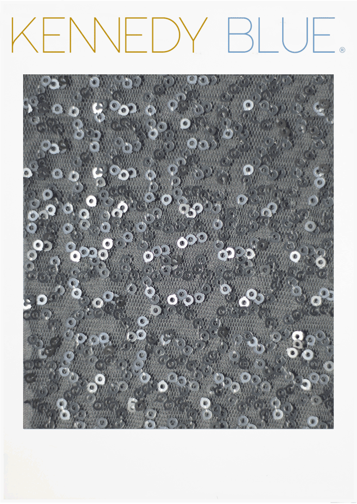 Black Sequins Fabric Swatch