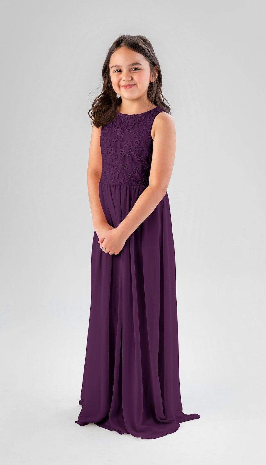 Purple Junior Bridesmaid Dresses