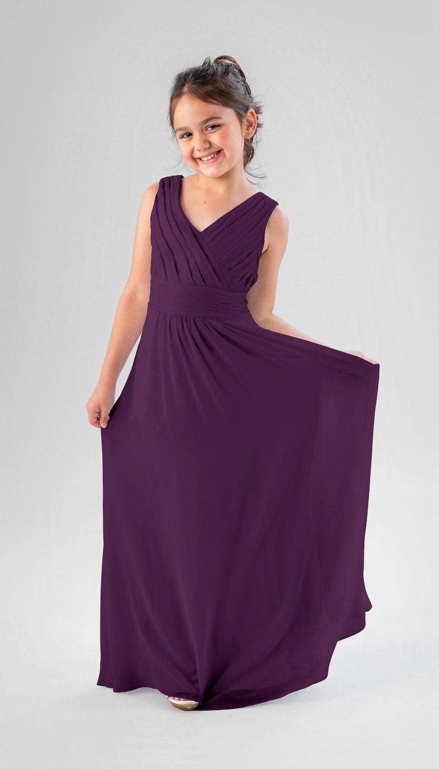 Purple jr best sale bridesmaid dresses