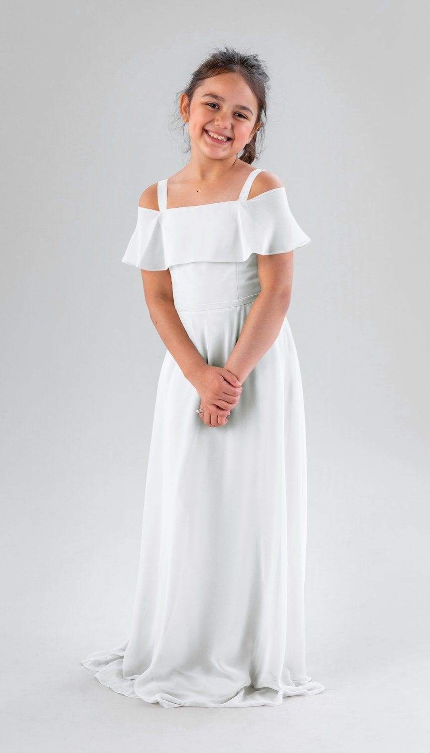 White jr bridesmaid clearance dresses